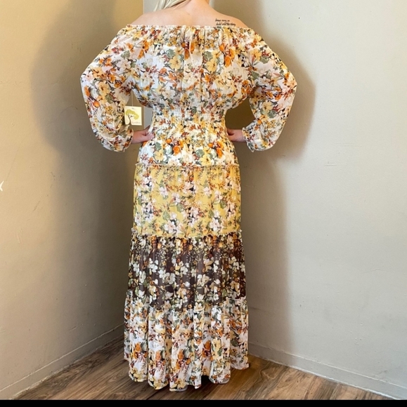 Anthropologie Dresses Anthropologie Fig And Flower Maxi Dress 2x Nwt